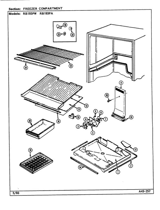 Diagram for RB193PW (BOM: DE73A)