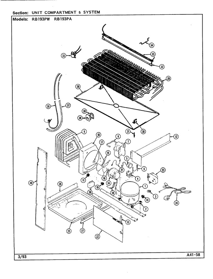Diagram for RB193PW (BOM: DE73A)