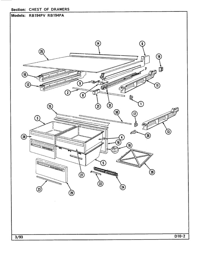 Diagram for RB194PA (BOM: DE76A)