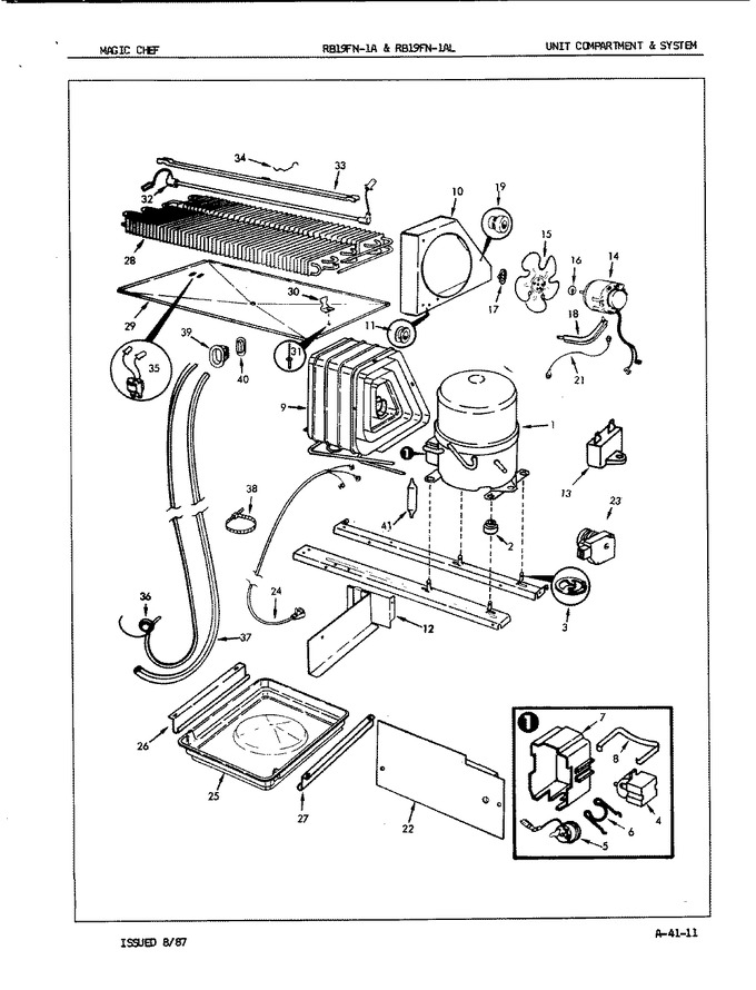 Diagram for RB19FA-1A (BOM: 7C17A)
