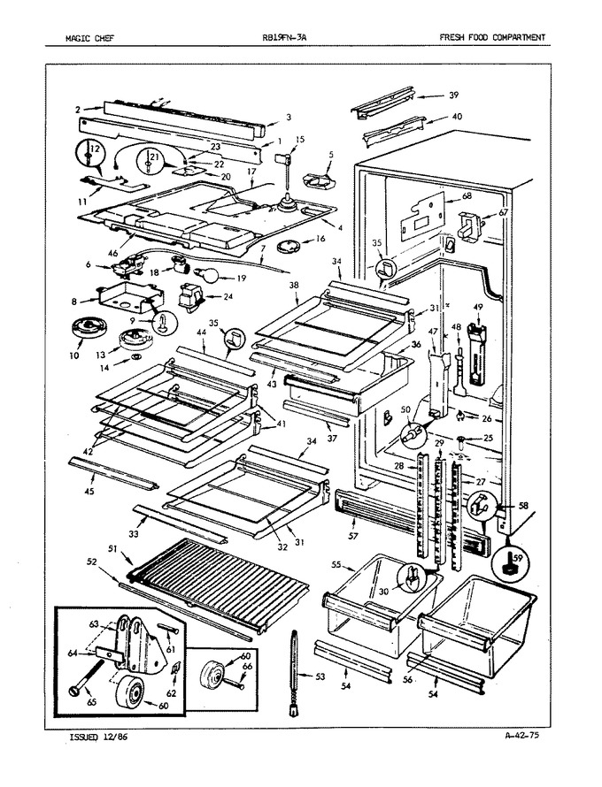 Diagram for RB19FA-3A (BOM: 5E77A)