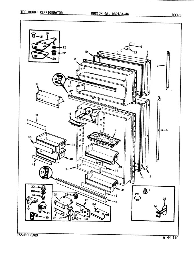 Diagram for RB21JA-4A (BOM: 9A24B)