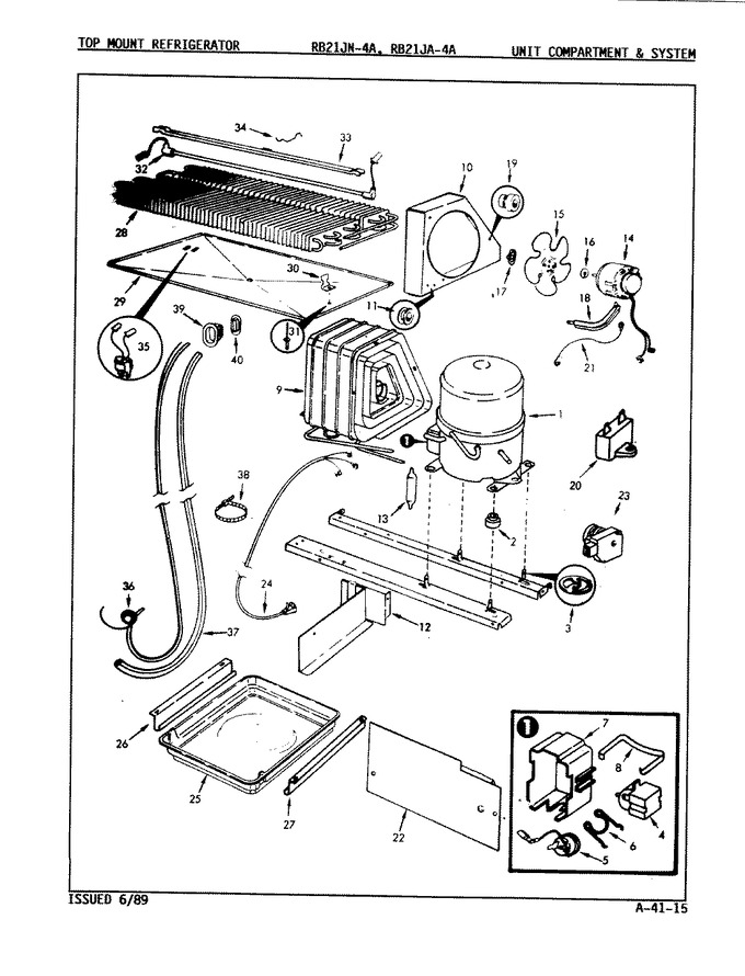 Diagram for RB21JA-4A (BOM: 9A24B)
