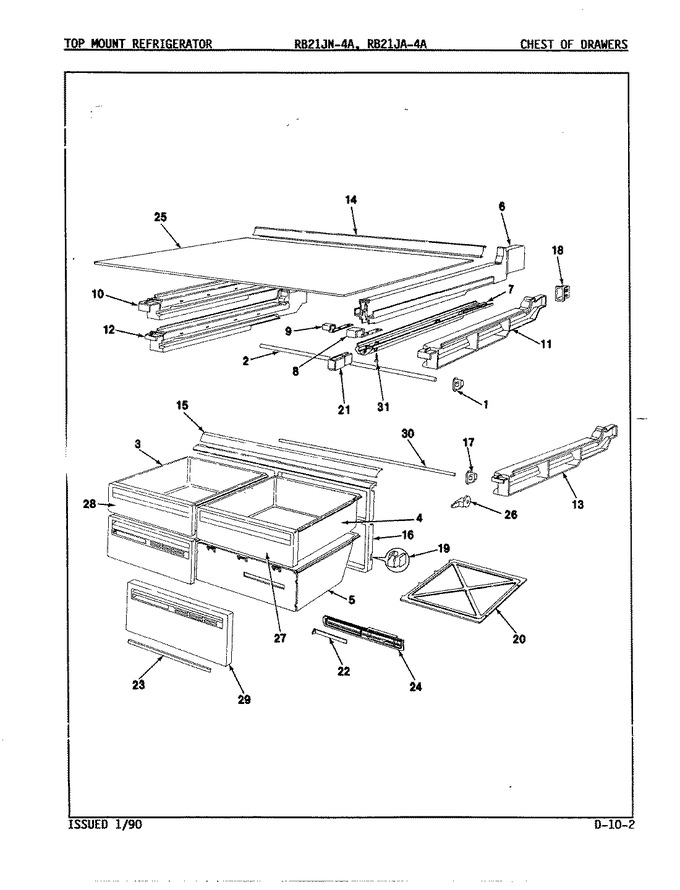 Diagram for RB21JA-4A (BOM: 9A23C)