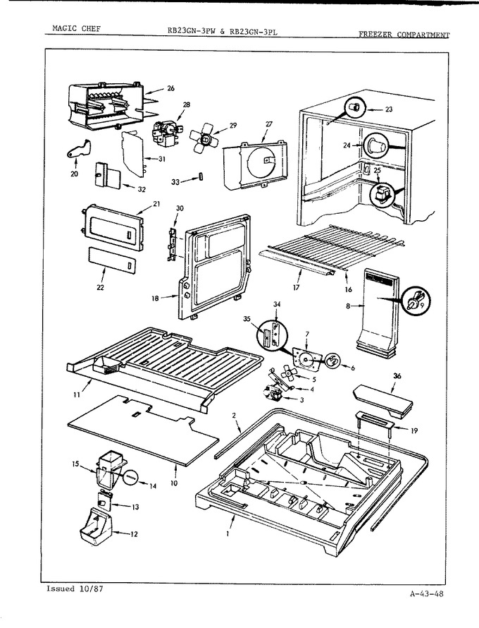 Diagram for RB23GN-3PW (BOM: 7B23A)