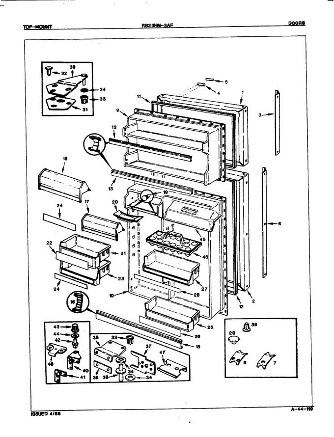 Diagram for RB23HA-3AF (BOM: 7D35A)