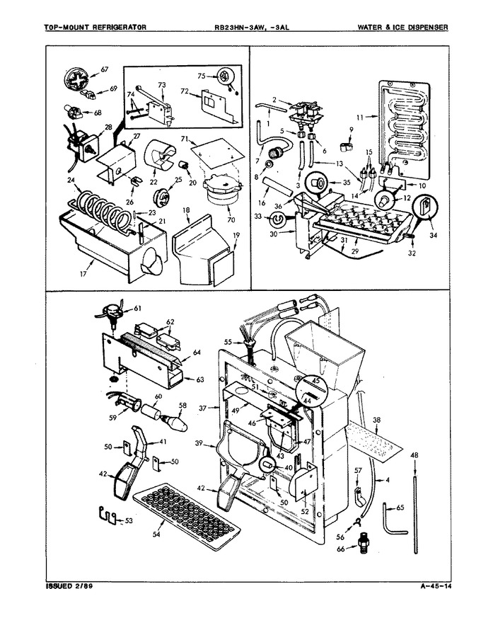 Diagram for RB23HA-3AW (BOM: 8B23A)