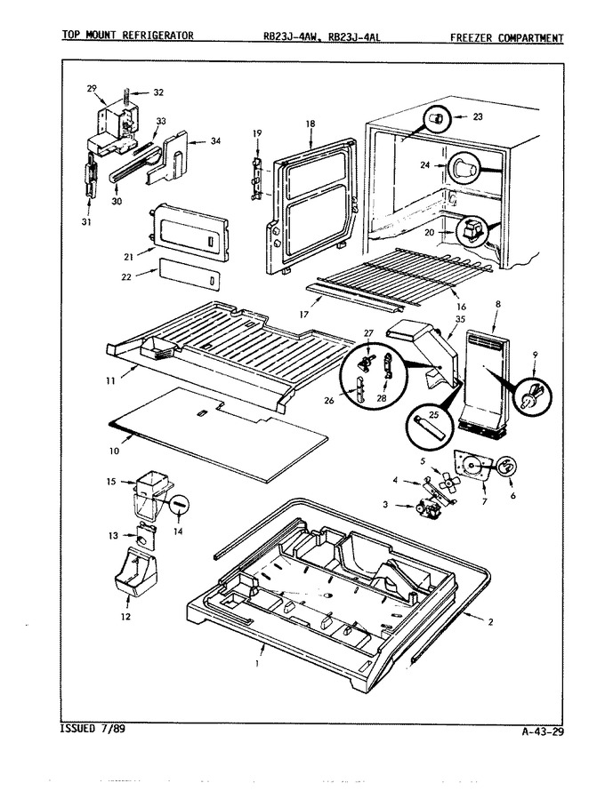Diagram for RB23JN-4AL (BOM: 9A35B)