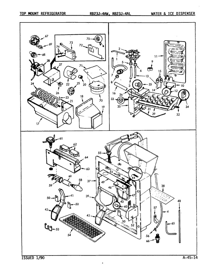 Diagram for RB23JA-4AL (BOM: 9A88A)
