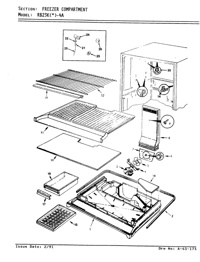 Diagram for RB23KN-4A (BOM: AG95A)