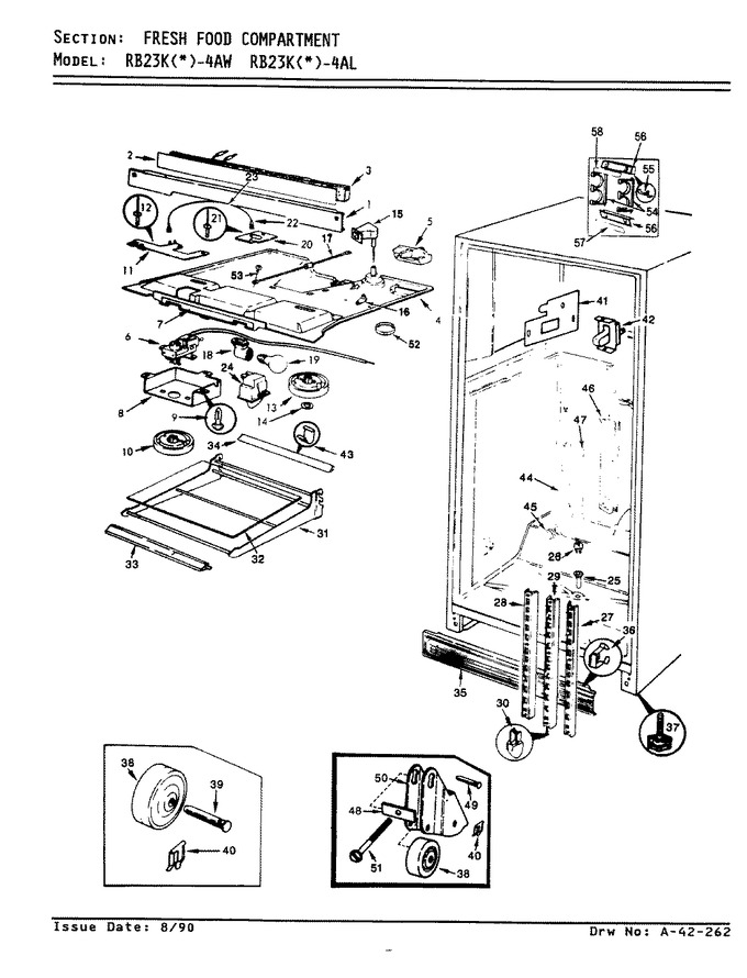 Diagram for RB23KA-4AW (BOM: AG98B)