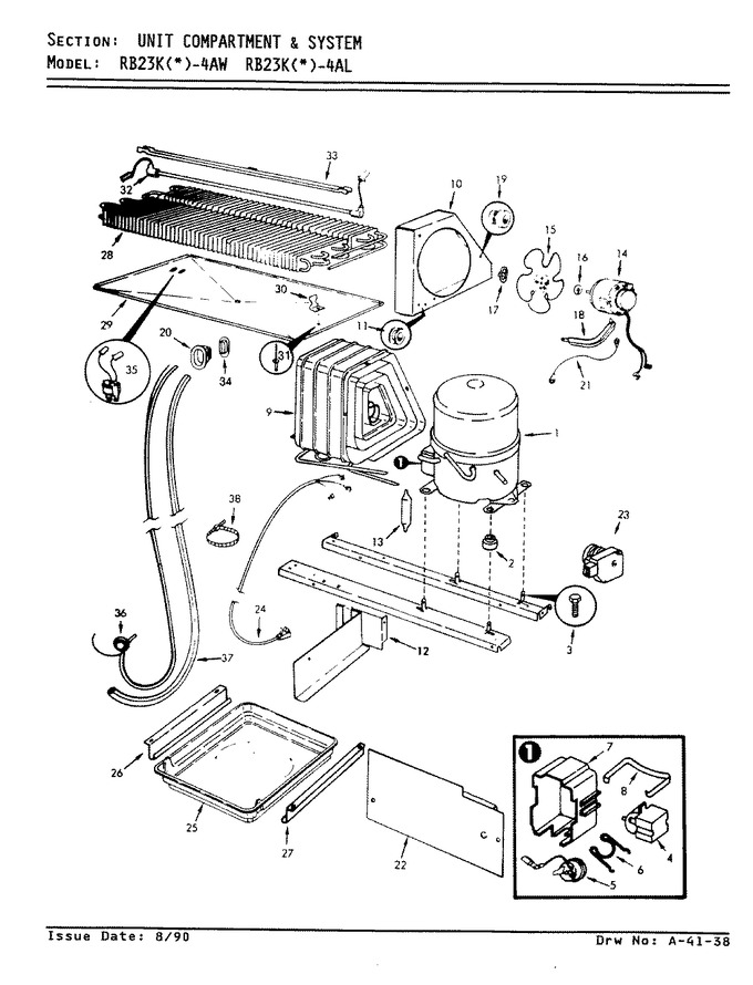 Diagram for RB23KN-4AW (BOM: AG98C)