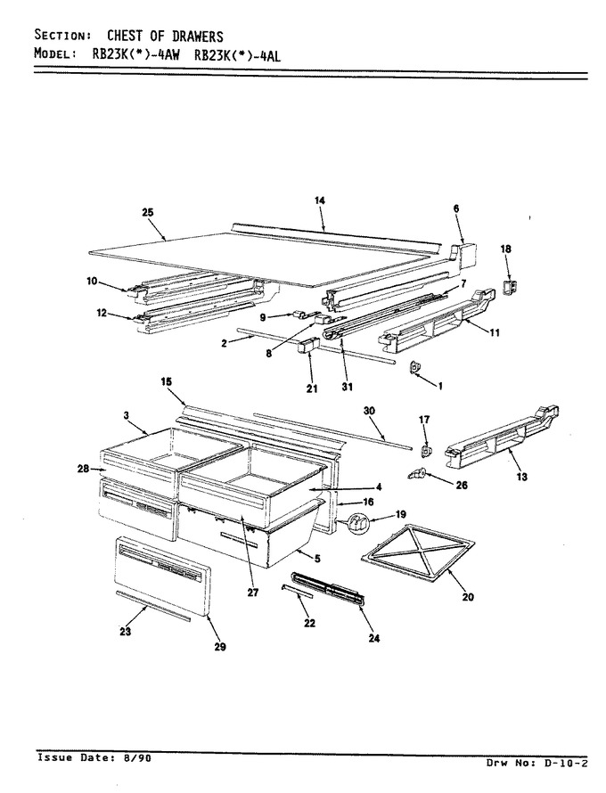 Diagram for RB23KN-4AL (BOM: AG99C)