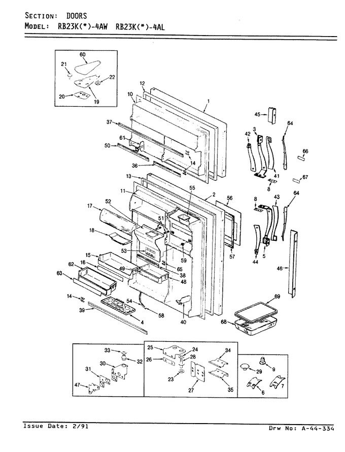Diagram for RB23KA-4AL (BOM: AG99C)