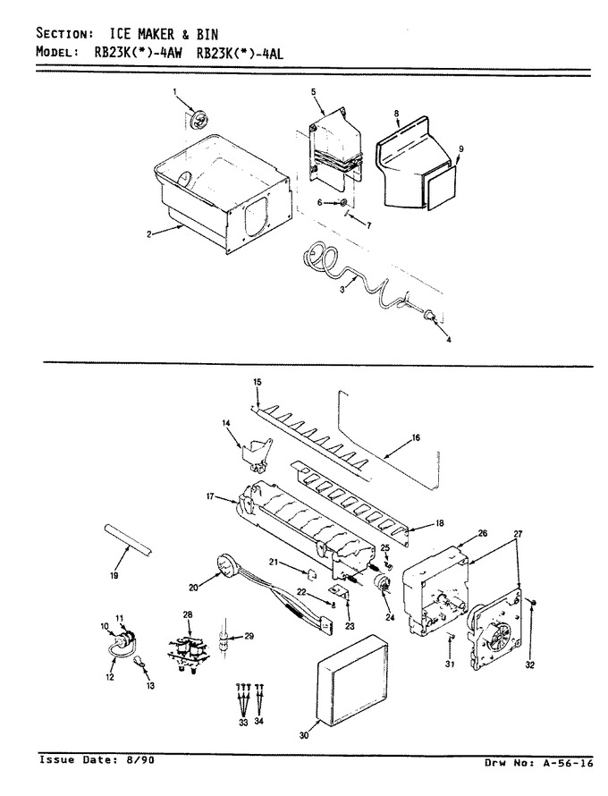Diagram for RB23KN-4AL (BOM: AG99C)