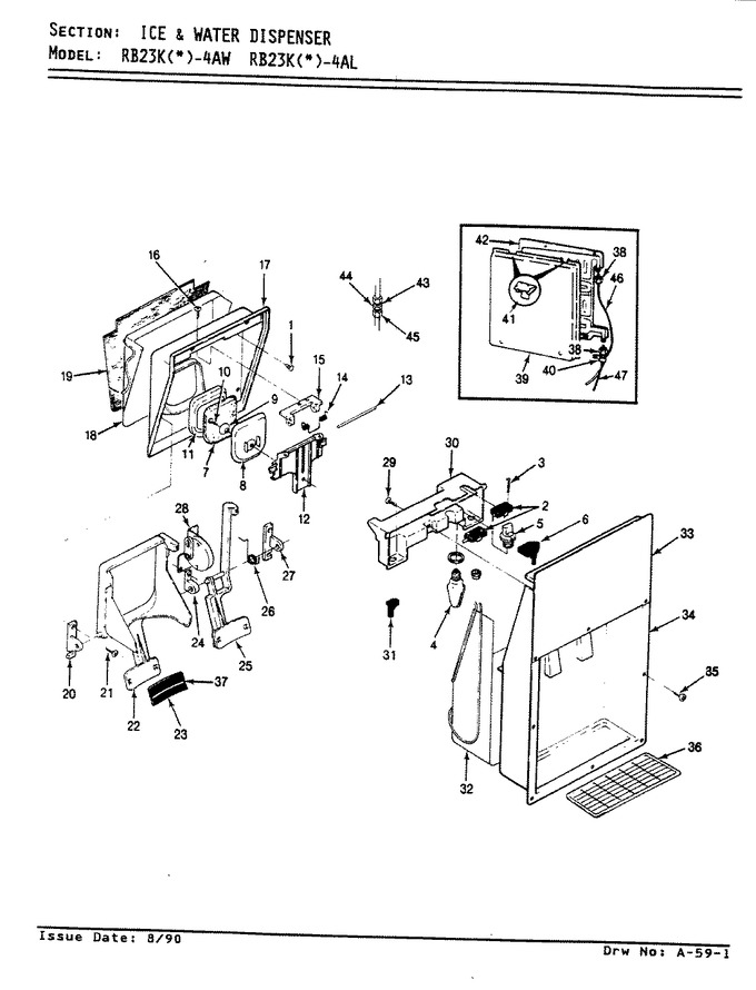 Diagram for RB23KA-4AL (BOM: BG96A)