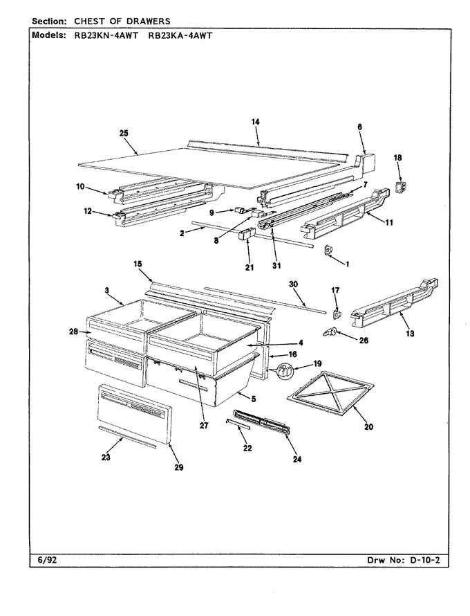 Diagram for RB23KN4AWT (BOM: CL81A)