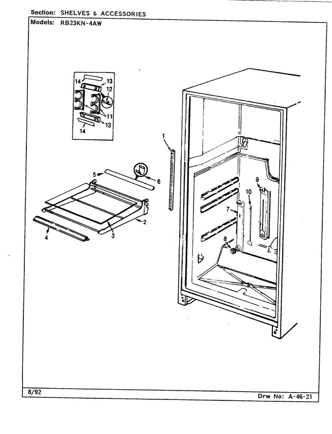 Diagram for RB23KN-4AW (BOM: CG97A)