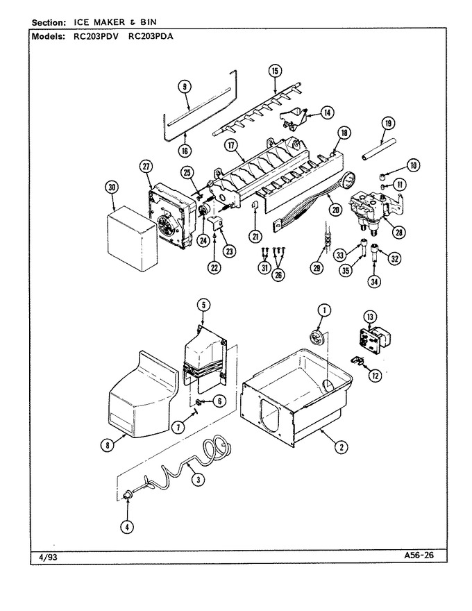 Diagram for RC203PDV (BOM: DS05A)
