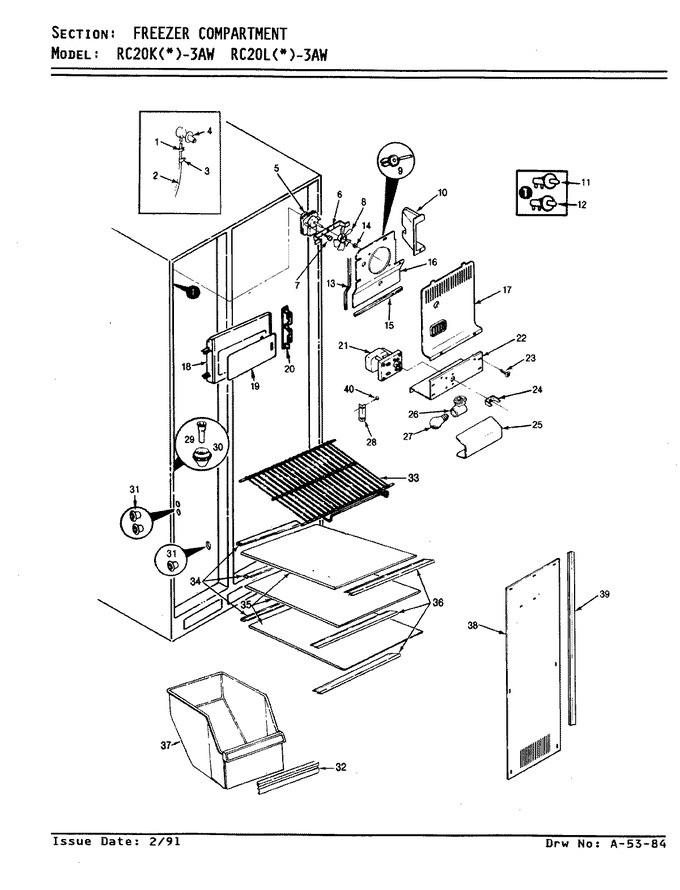 Diagram for RC20LA-3AW (BOM: BS09A)