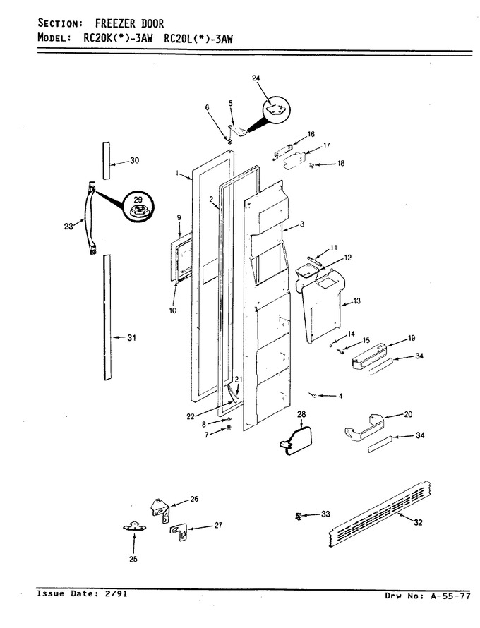 Diagram for RC20LA-3AW (BOM: BS10A)