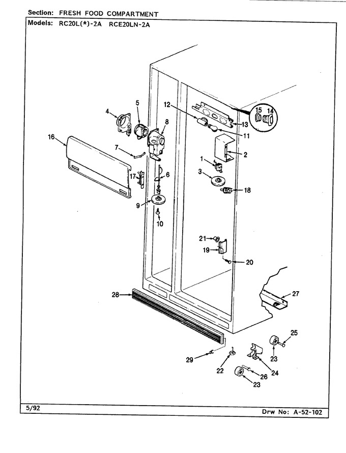 Diagram for RCE20LA-2A (BOM: CS02A)