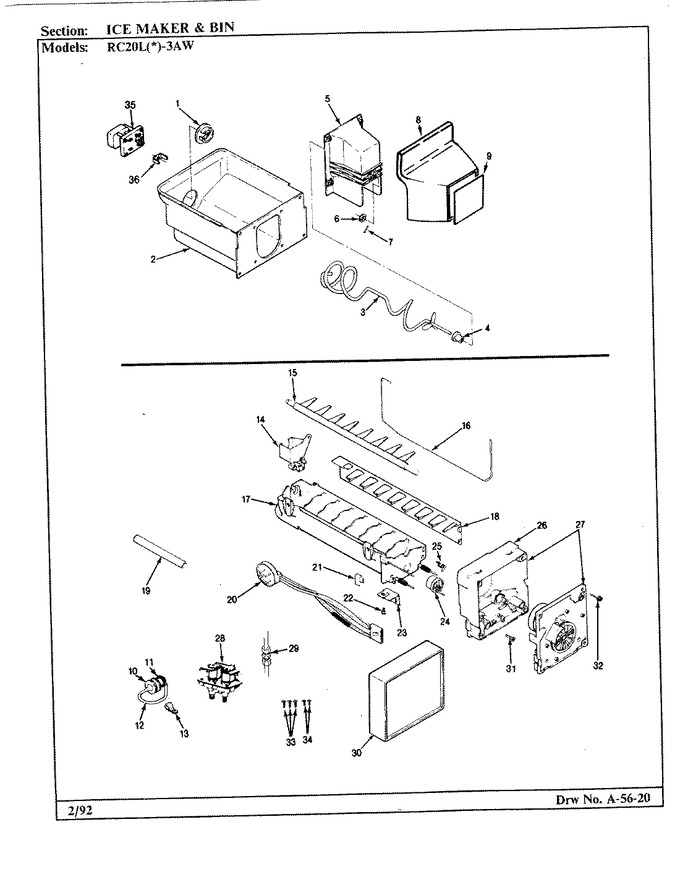 Diagram for RC20LA-3AW (BOM: BS09B)