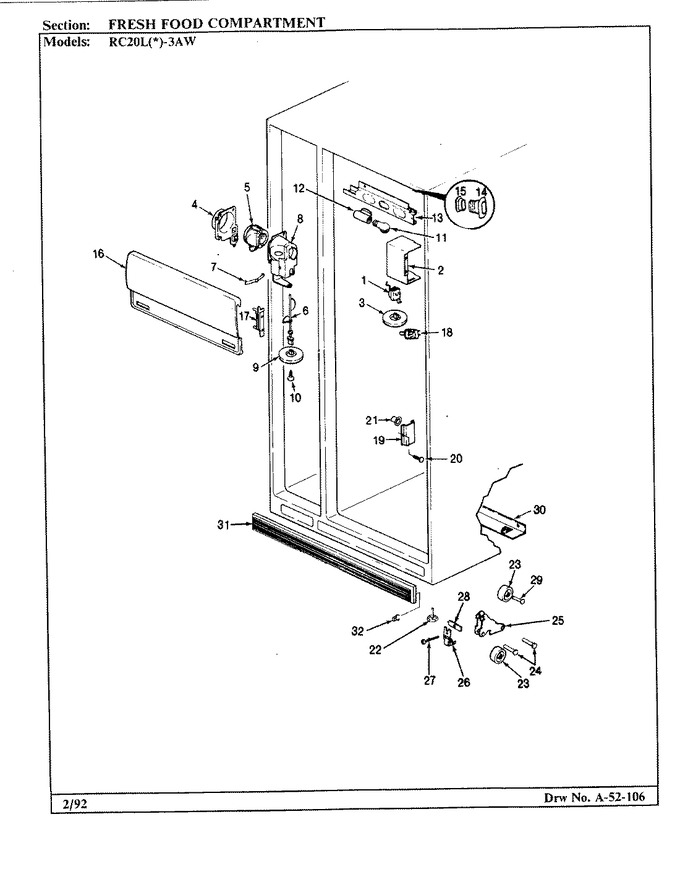 Diagram for RC20LA-3AW (BOM: BS09B)