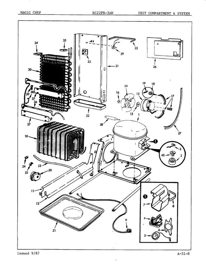 Diagram for RC22FY-3AW (BOM: 5N57A)