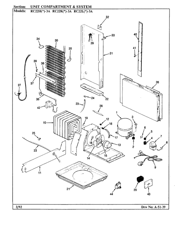 Diagram for RC22HA-3A (BOM: 9S01A)