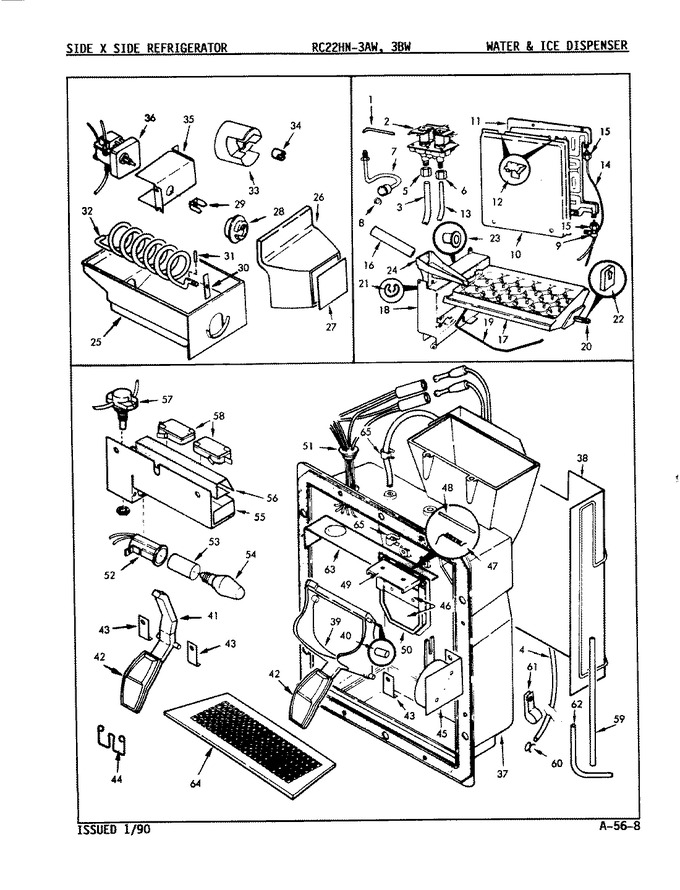 Diagram for RC22HN-3BW (BOM: 8N79B)