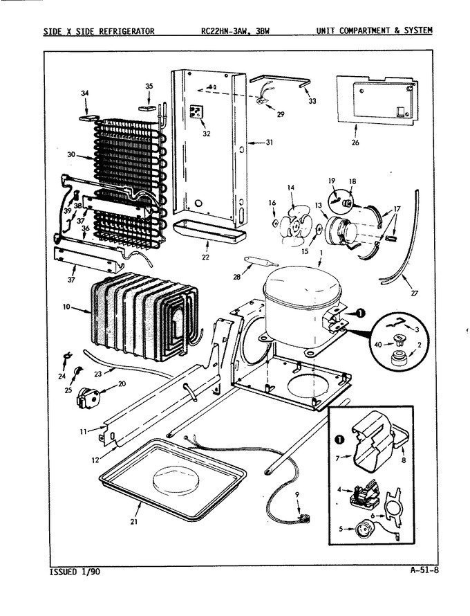 Diagram for RC22HN-3AW (BOM: 8N79A)