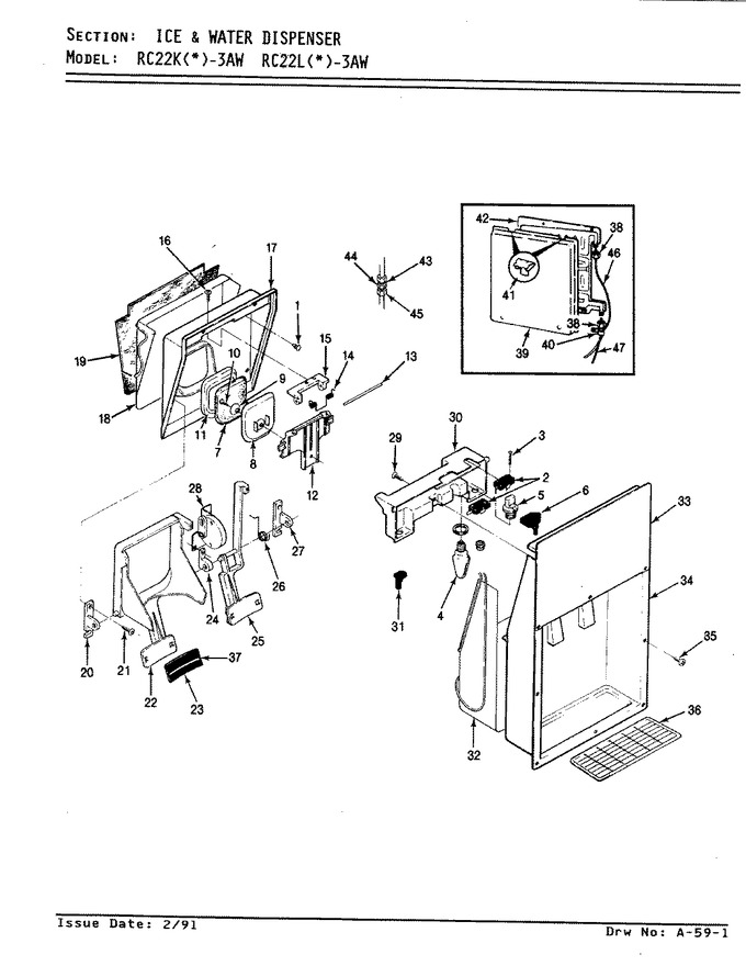 Diagram for RC22KA-3AW (BOM: AS31A)