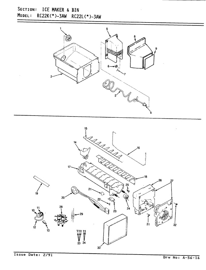 Diagram for RC22KN-3AW (BOM: AS31A)