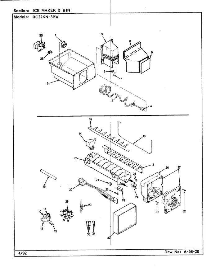 Diagram for RC22KN-3BW (BOM: BS35A)