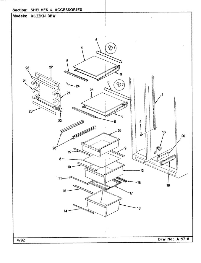 Diagram for RC22KN-3BW (BOM: BS35C)