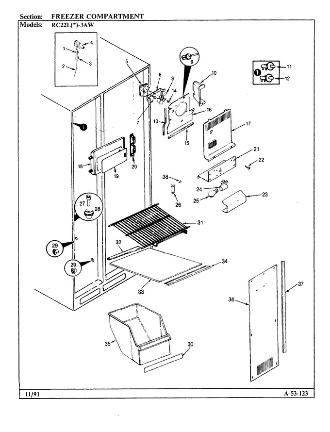 Diagram for RC22LN-3AW (BOM: BS31D)
