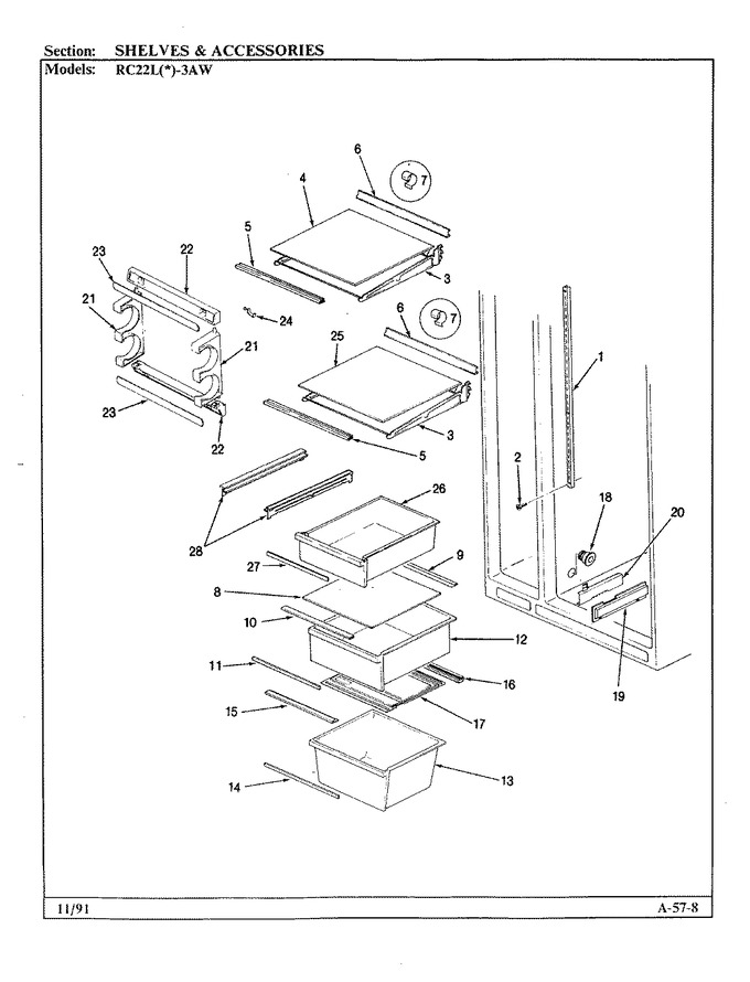Diagram for RC22LA-3AW (BOM: BS31C)