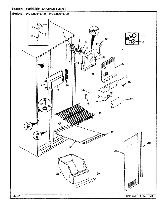Diagram for RC22LN-3AW (BOM: BS31E)