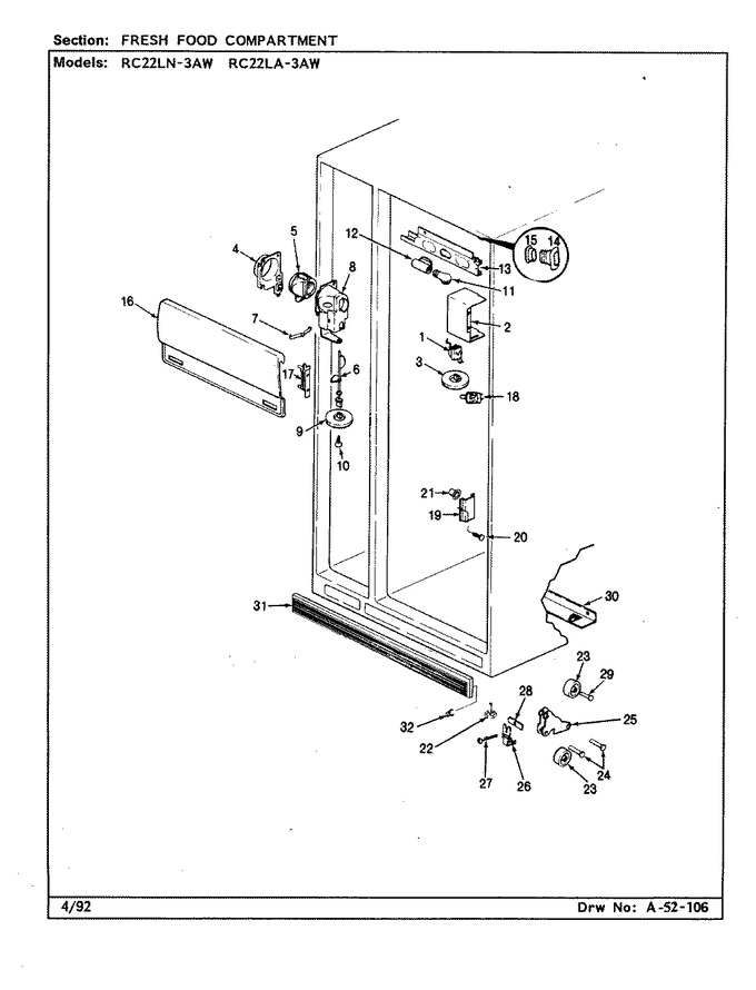 Diagram for RC22LN-3AW (BOM: CS31A)