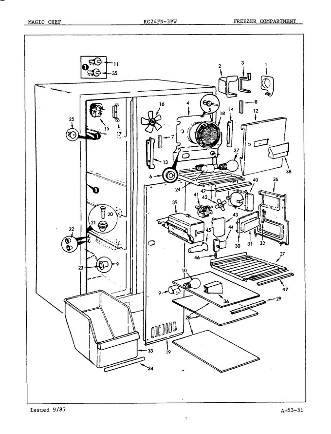 Diagram for RC24FA-3PW (BOM: 5N59A)