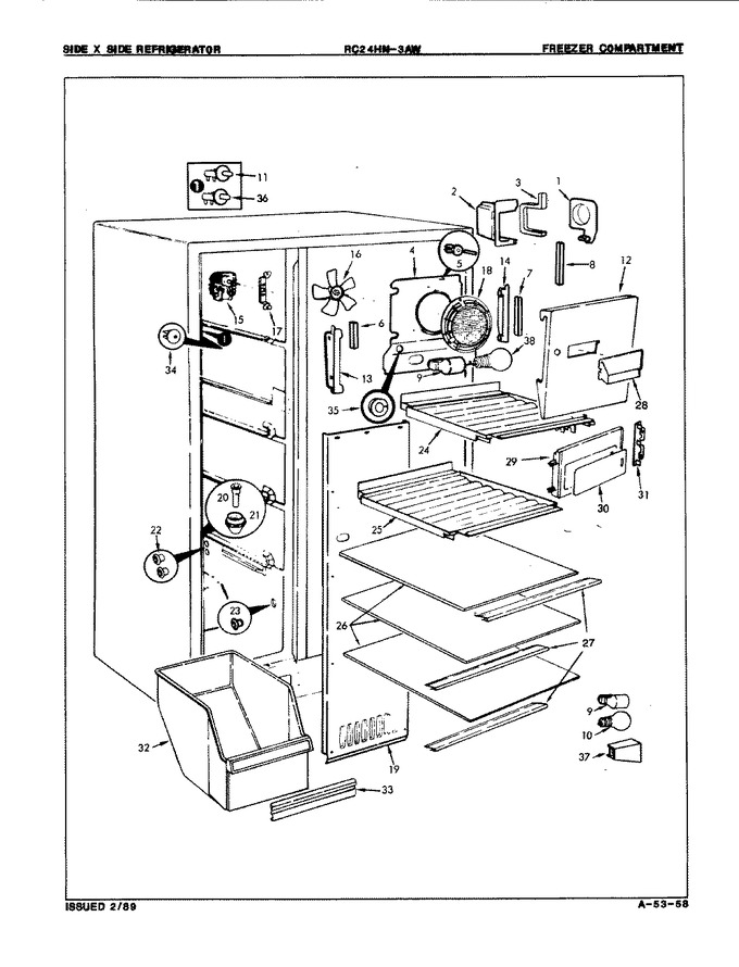 Diagram for RC24HN-3AW (BOM: 8N13A)