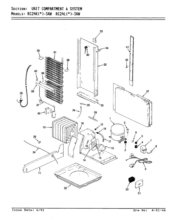 Diagram for RC24KN-3AW (BOM: AS81A)