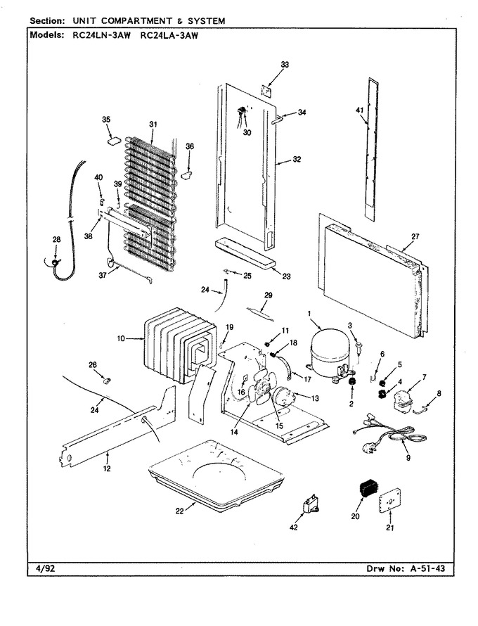 Diagram for RC24LN-3AW (BOM: CS81A)