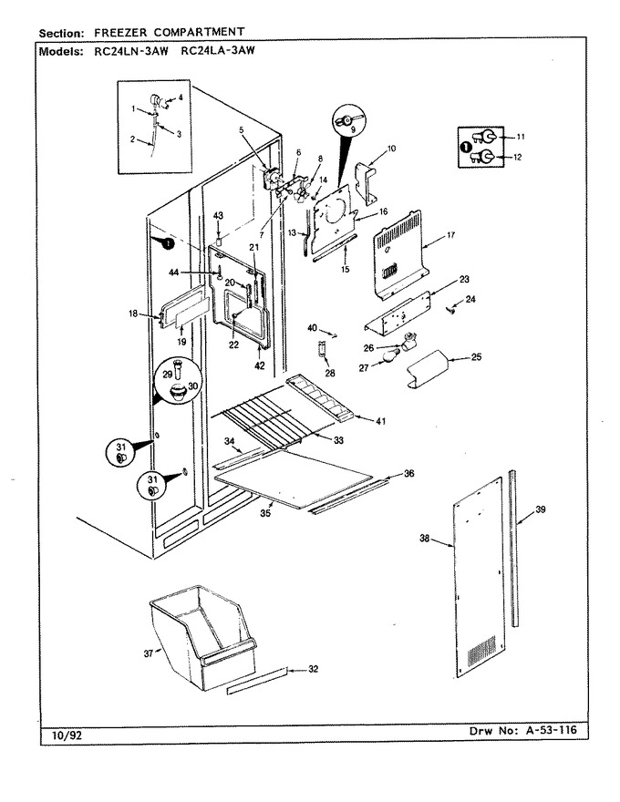 Diagram for RC24LN-3AW (BOM: CS83A)