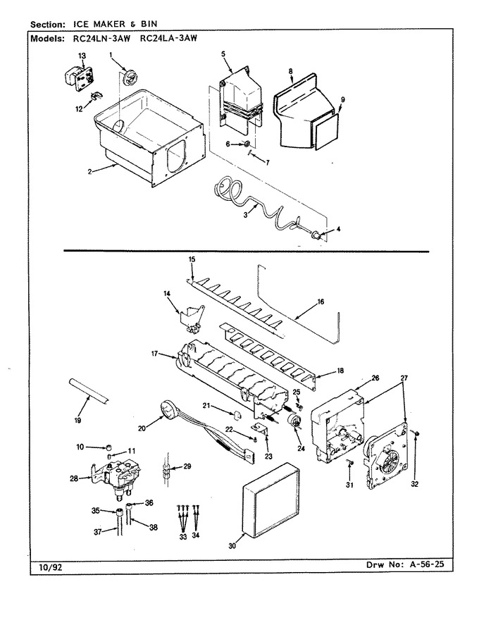 Diagram for RC24LN-3AW (BOM: CS83A)