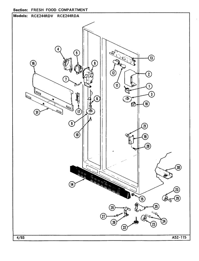 Diagram for RCE244RDV (BOM: DS85A)