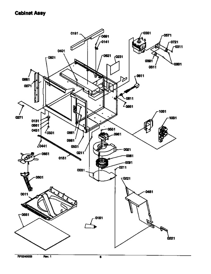 Diagram for RFS11LW (BOM: P1300203M)