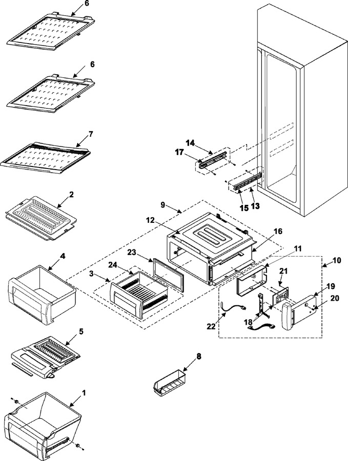 Diagram for RS255BAWW