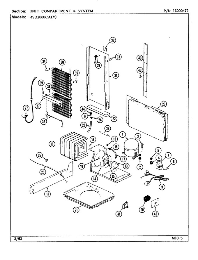 Diagram for RSD2000CAE (BOM: DM05A)
